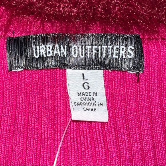UO Rosie Faux Fur Trim Cardigan NWT Size Large - Picture 5 of 16